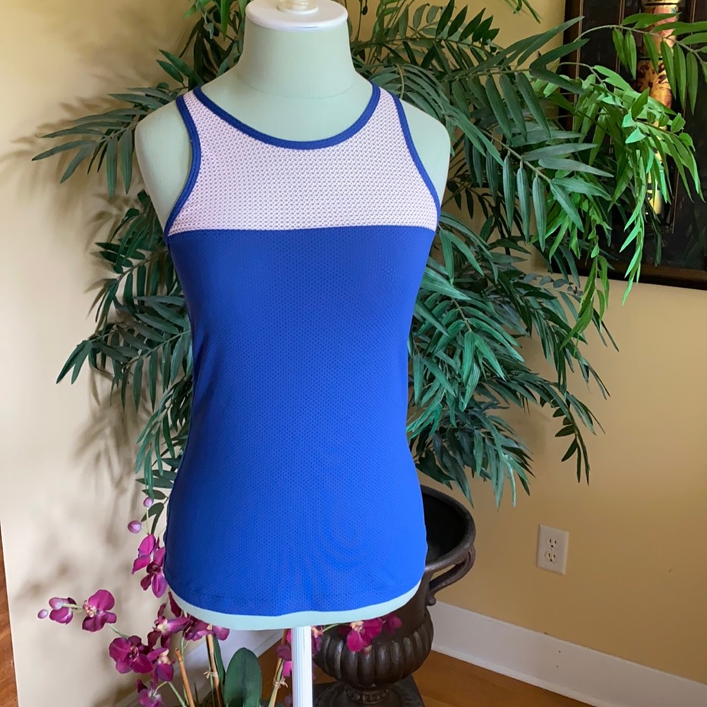 Lorna Jane Blue & Pink Tank Top